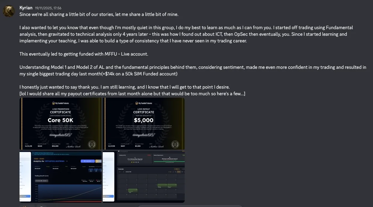 Kyrian — Core 50K + $5,000 Payout