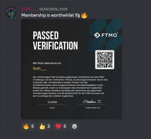 SUN — FTMO Verified